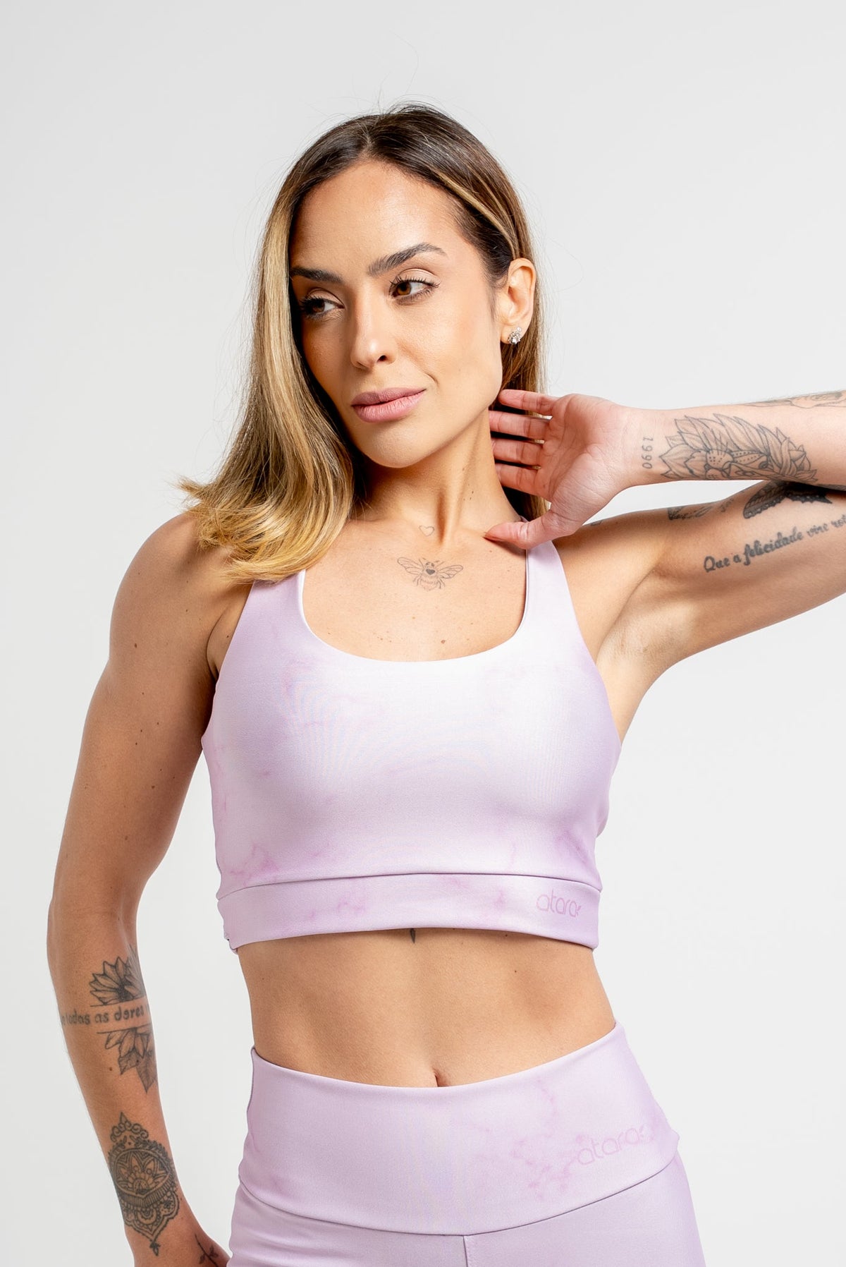 Top Nadador Mármore Rosa