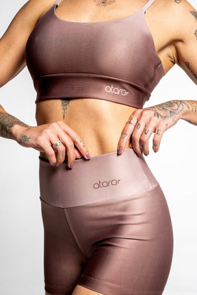 Shorts Curto Gradient Coffee