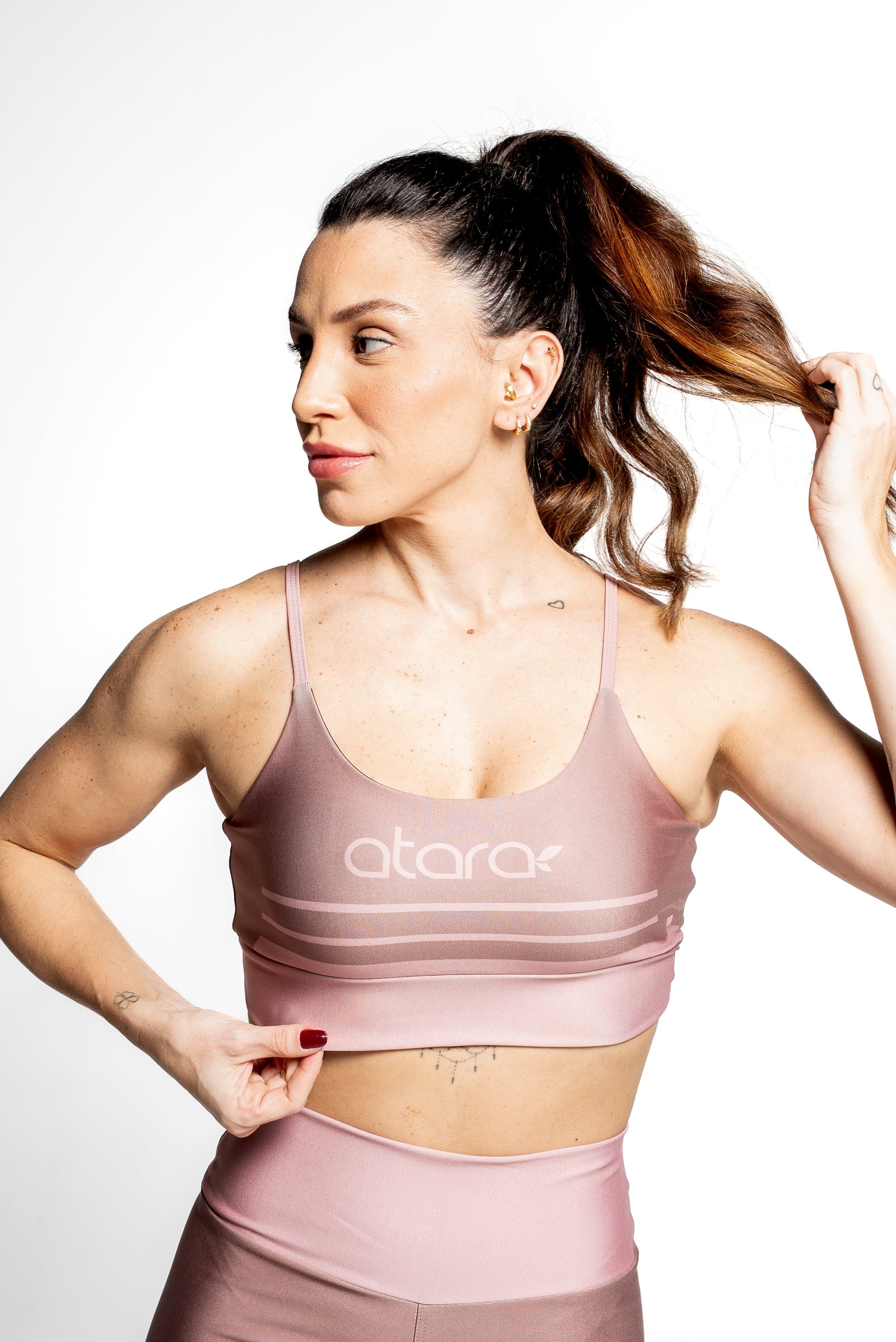 Top Alcinha Pink Coffee