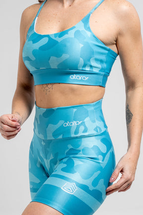 Bermuda Camuflada Mescla Azul