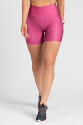 Bermuda Estampa Lisa Marsala