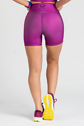 Bermuda Estampa Lisa Violeta