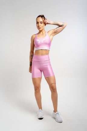 Bermuda Estampa Mescla Rosa