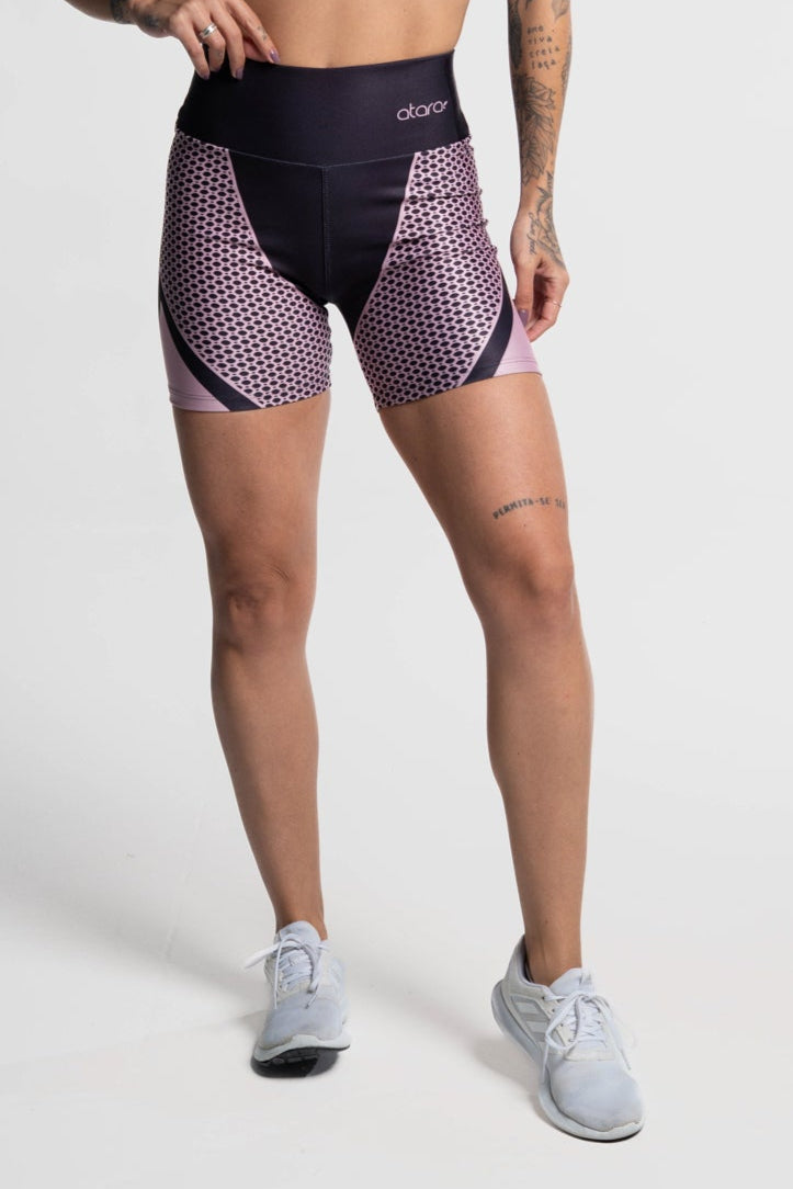 Bermuda Estampa Renda Rosa