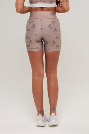 Bermuda Geometrico Caramelo