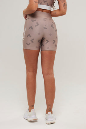 Bermuda Geometrico Caramelo