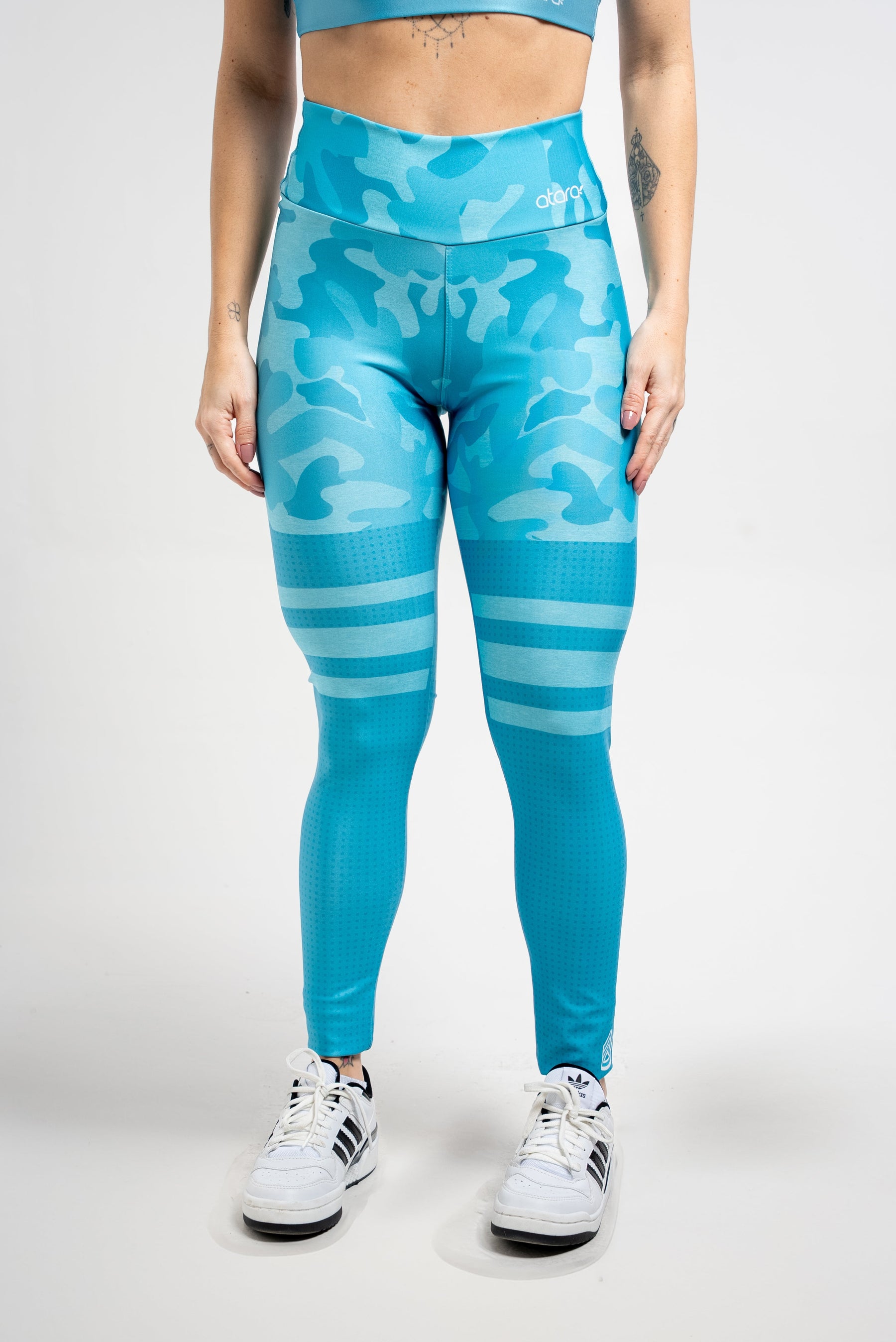 Legging Camuflada Mescla Azul