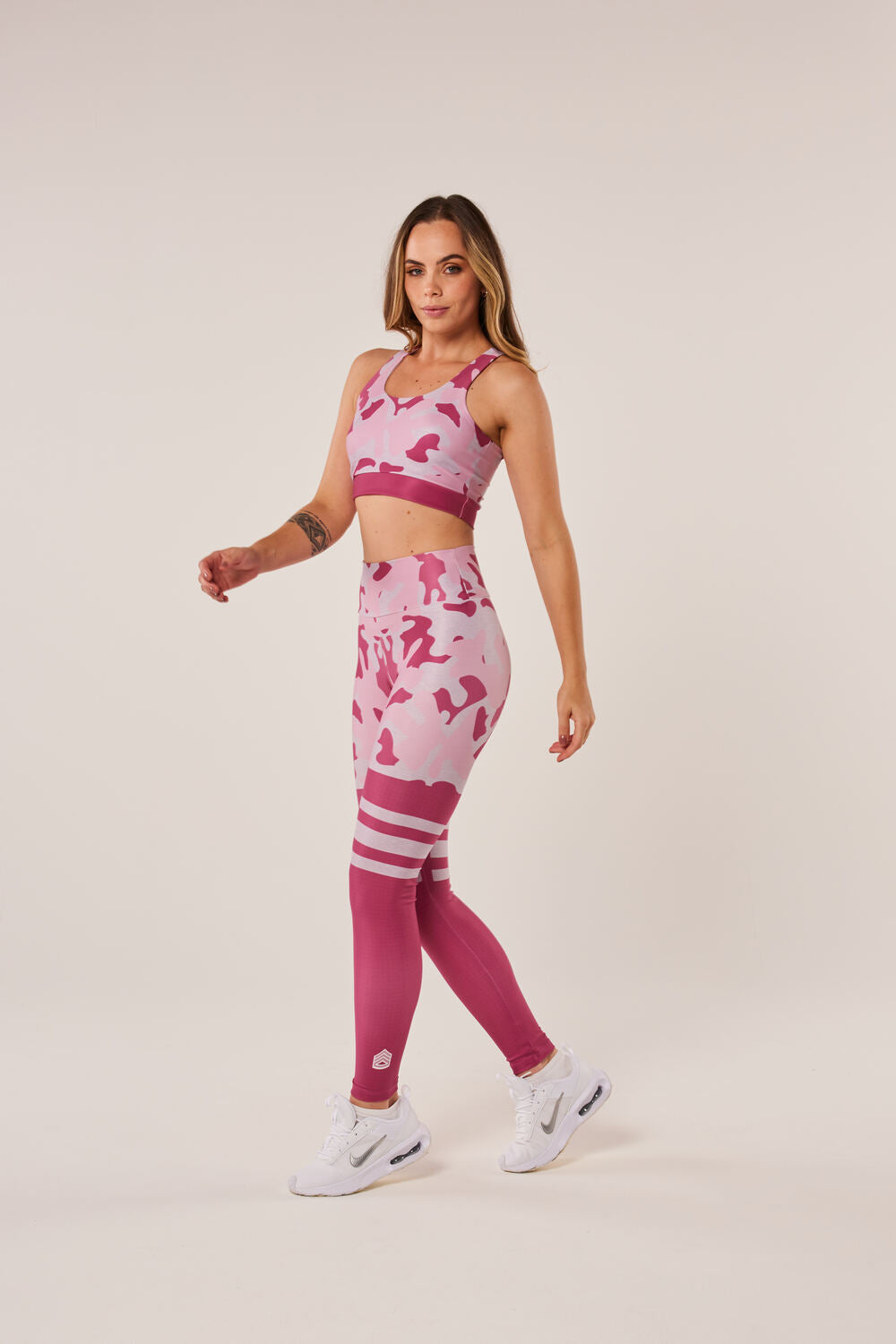 Legging Camuflada Mescla Rosa