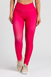 Legging Estampa Lisa Rosa Neon