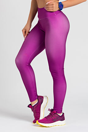 Legging Estampa Lisa Violeta