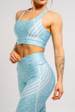 Legging Estampa Localizada Flamê Azul