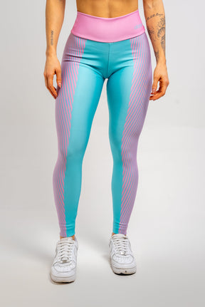 Legging Estampa Localizada Listra Rosa