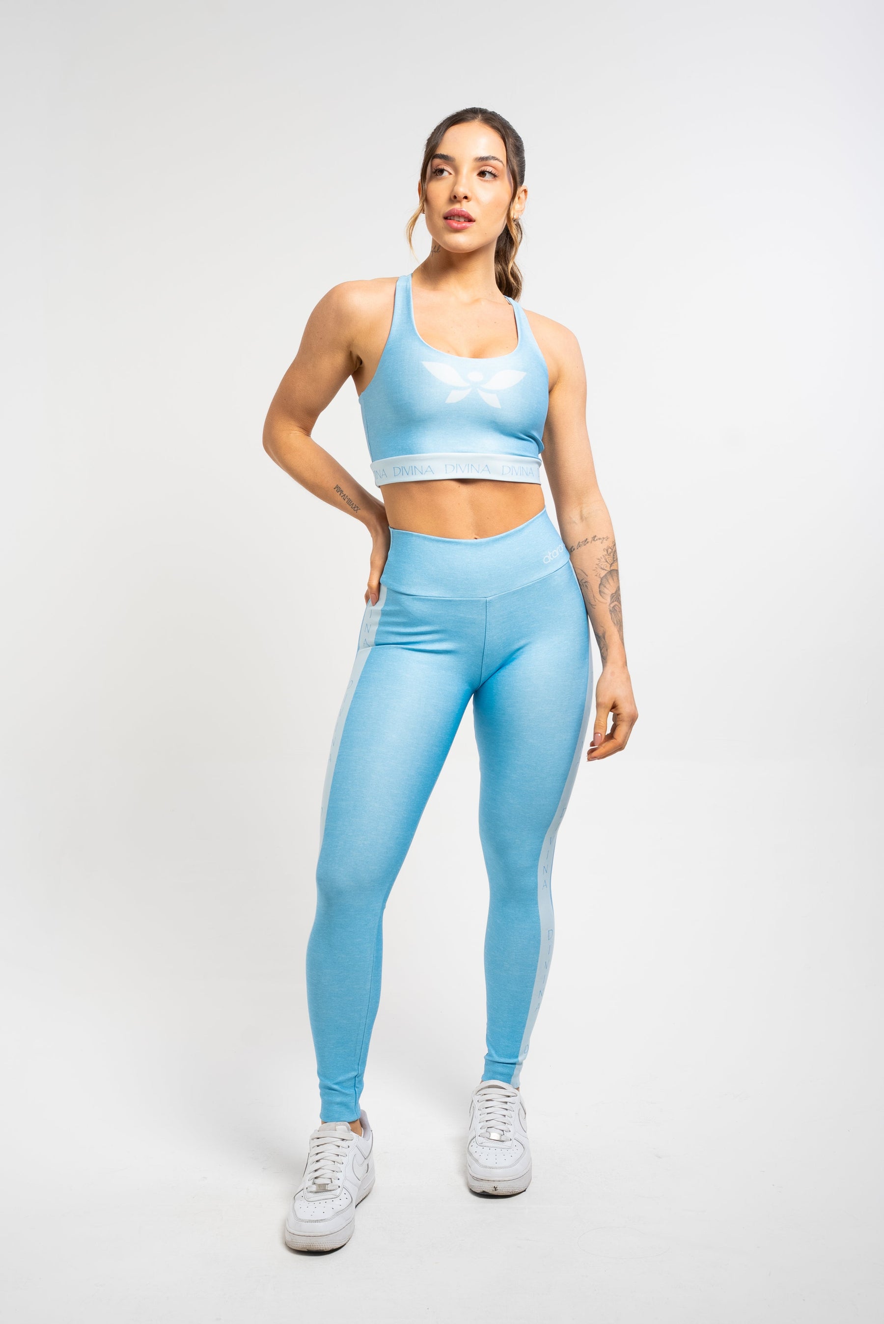 Legging Estampa Mescla Azul