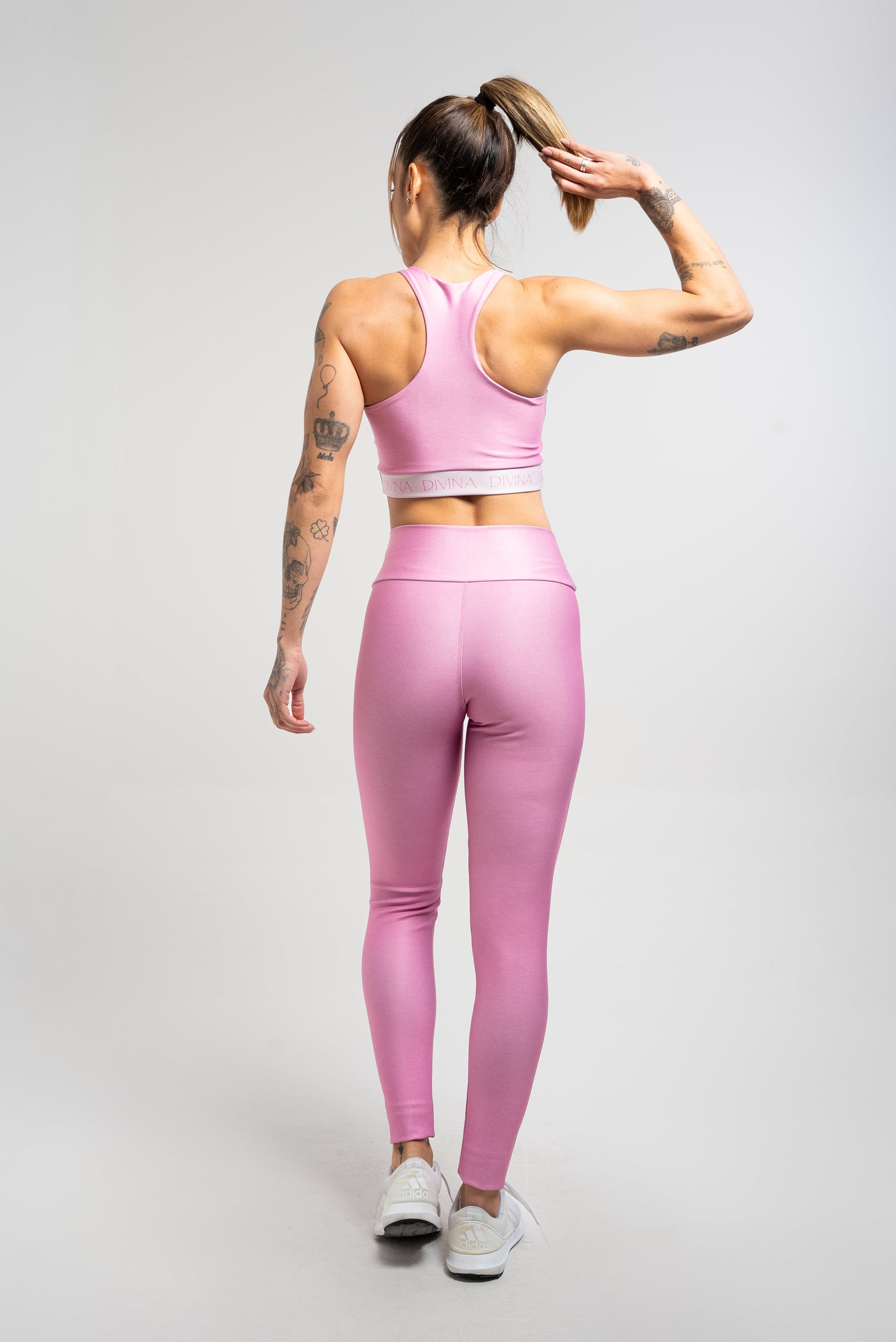Legging Estampa Mescla Rosa
