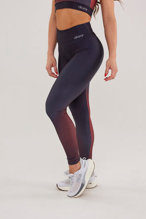 Legging Gradient Black and Red