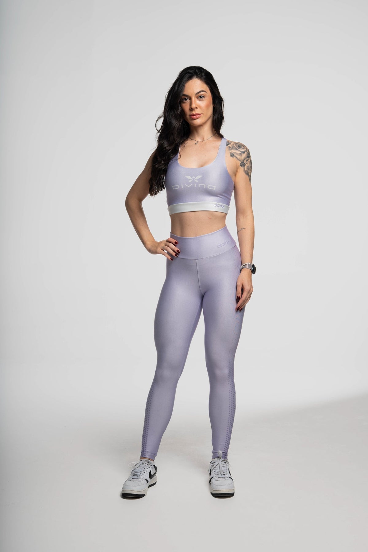 Legging Losango Lilás