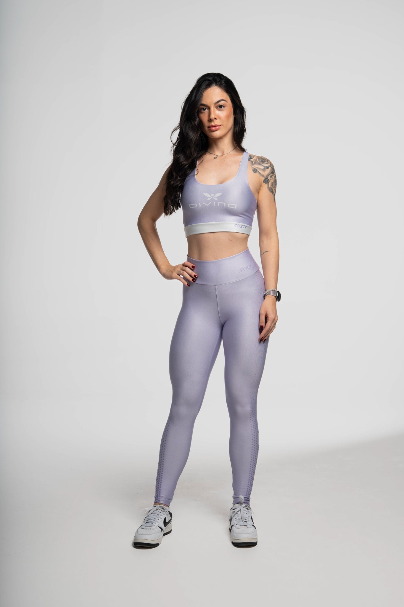 Legging Losango Lilás