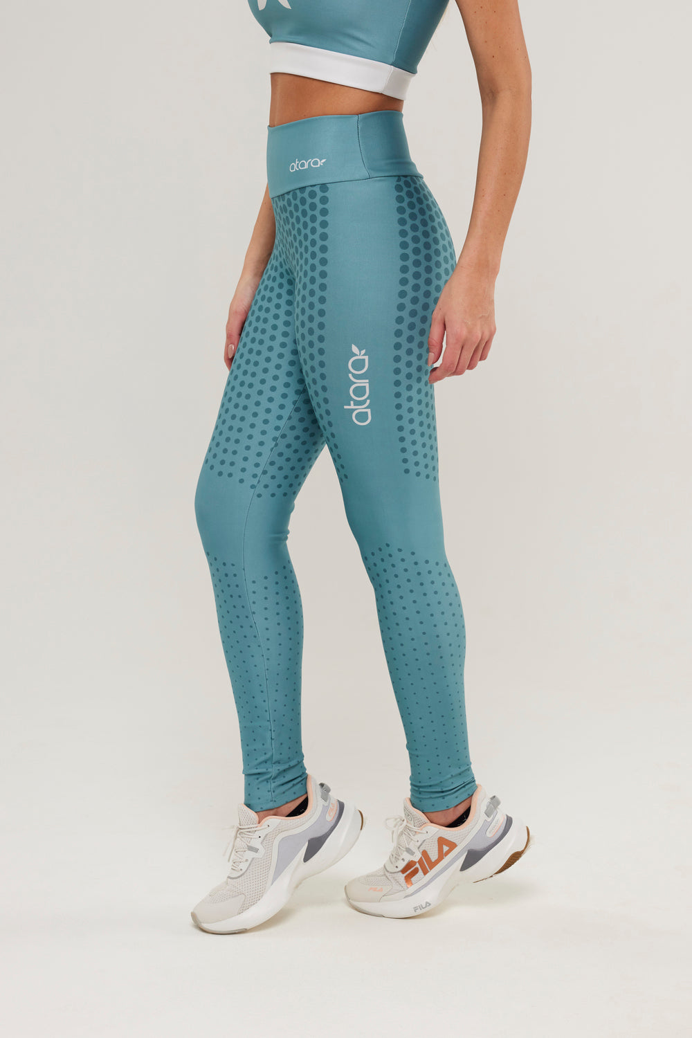 Legging Poá Verde Escuro