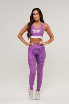 Legging Poá Violeta