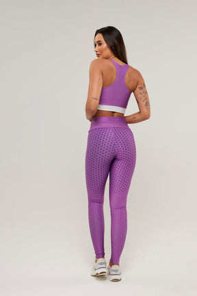 Legging Poá Violeta