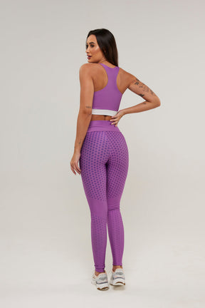 Legging Poá Violeta