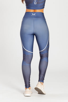 Legging Rajado Cinza