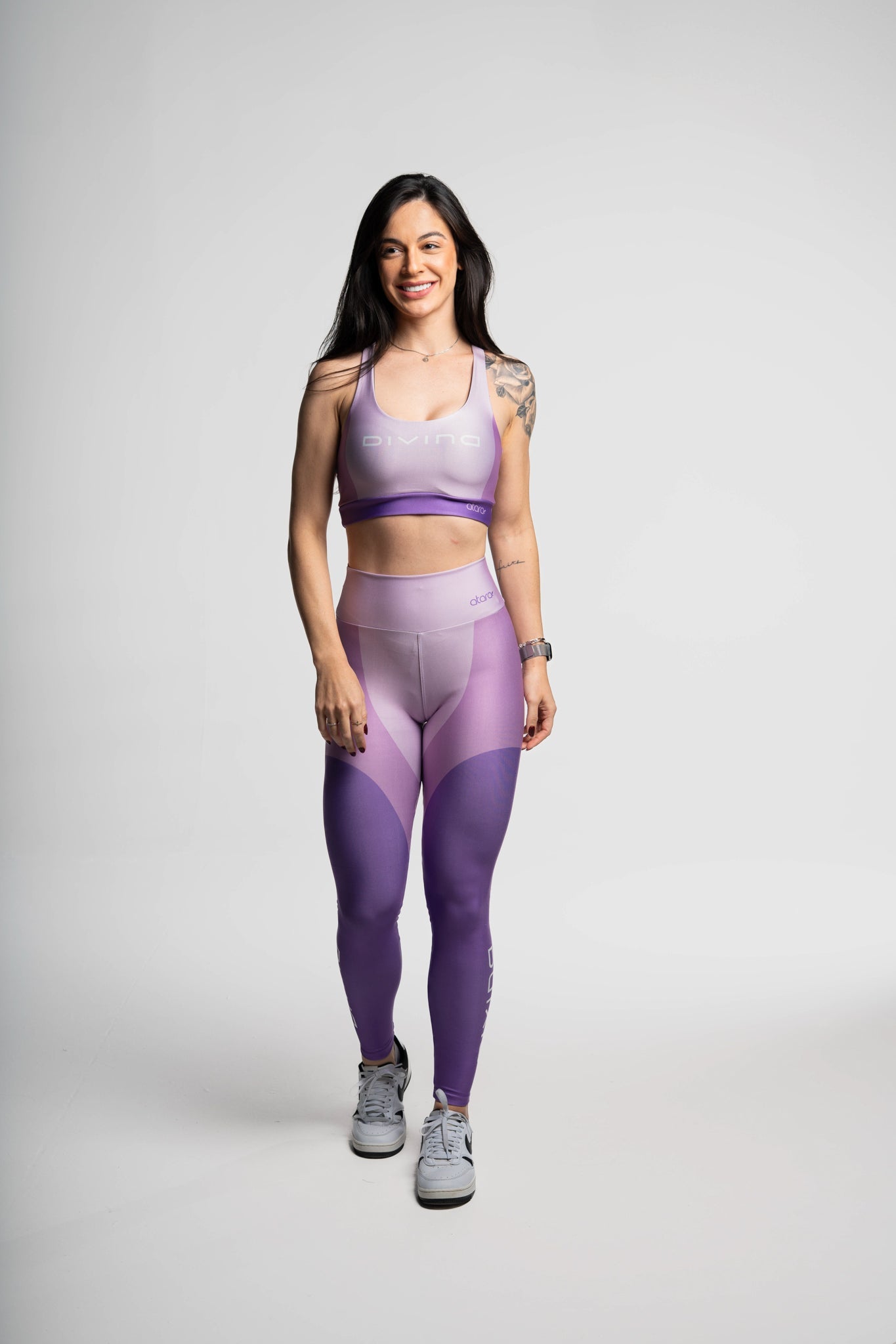 Legging Três Cores Roxa