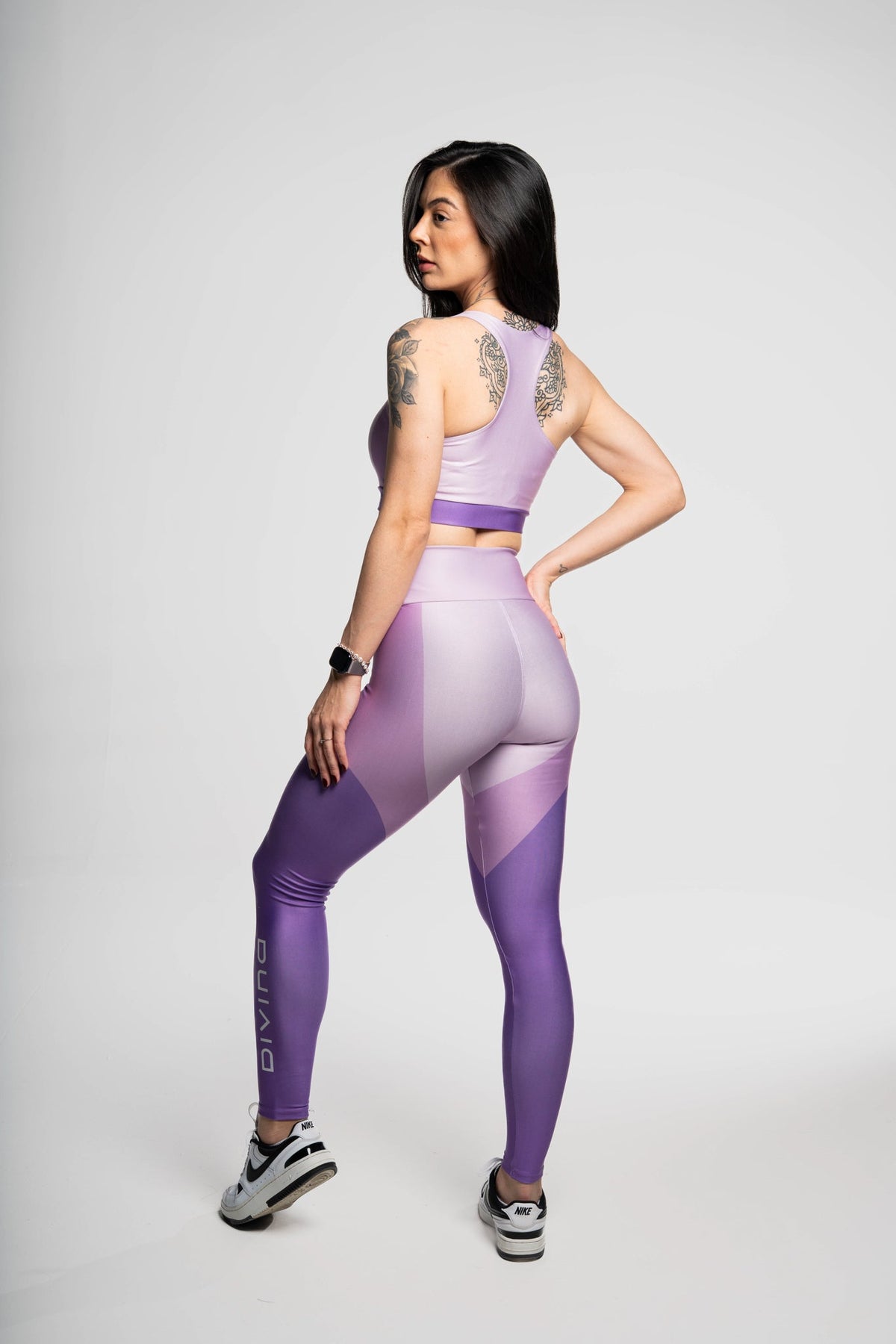 Legging Três Cores Roxa