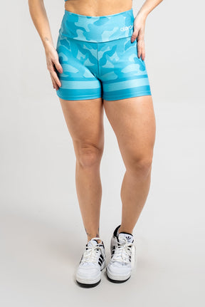 Shorts Camuflado Mescla Azul