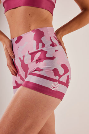 Shorts Camuflado Mescla Rosa