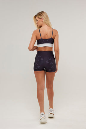 Shorts Curto Geometrico Preto