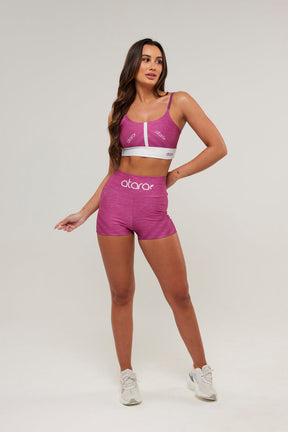 Shorts Curto Pink Fishbone