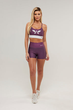 Shorts Curto Poá Vinho