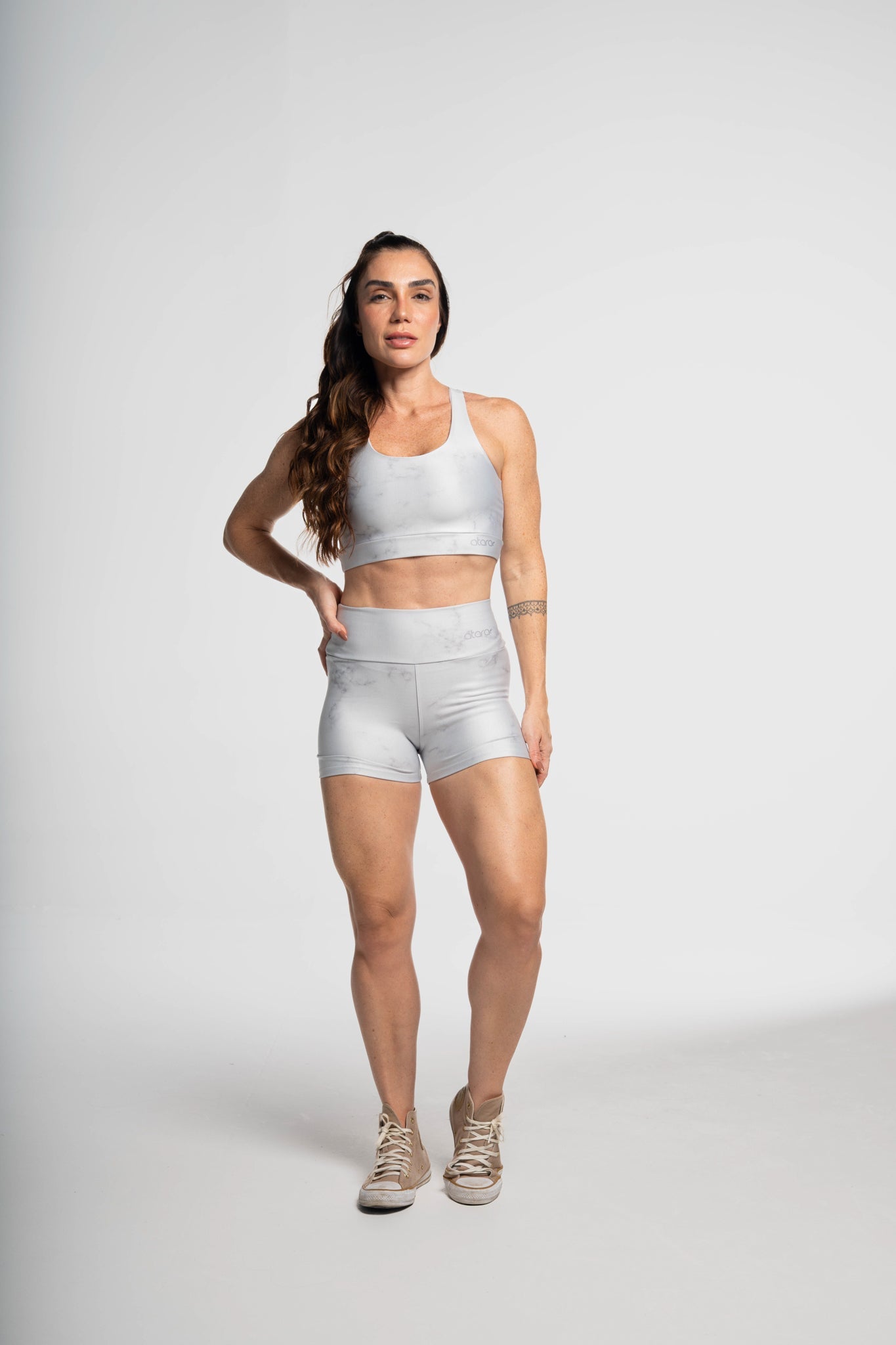 Shorts Mármore Cinza