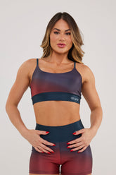 Top Alcinha Gradient Black and Red