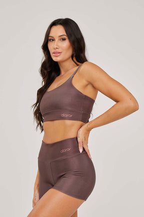 Top Alcinha Lisa Marrom