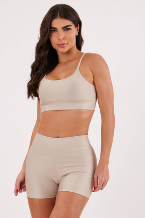 Top Alcinha Liso Areia