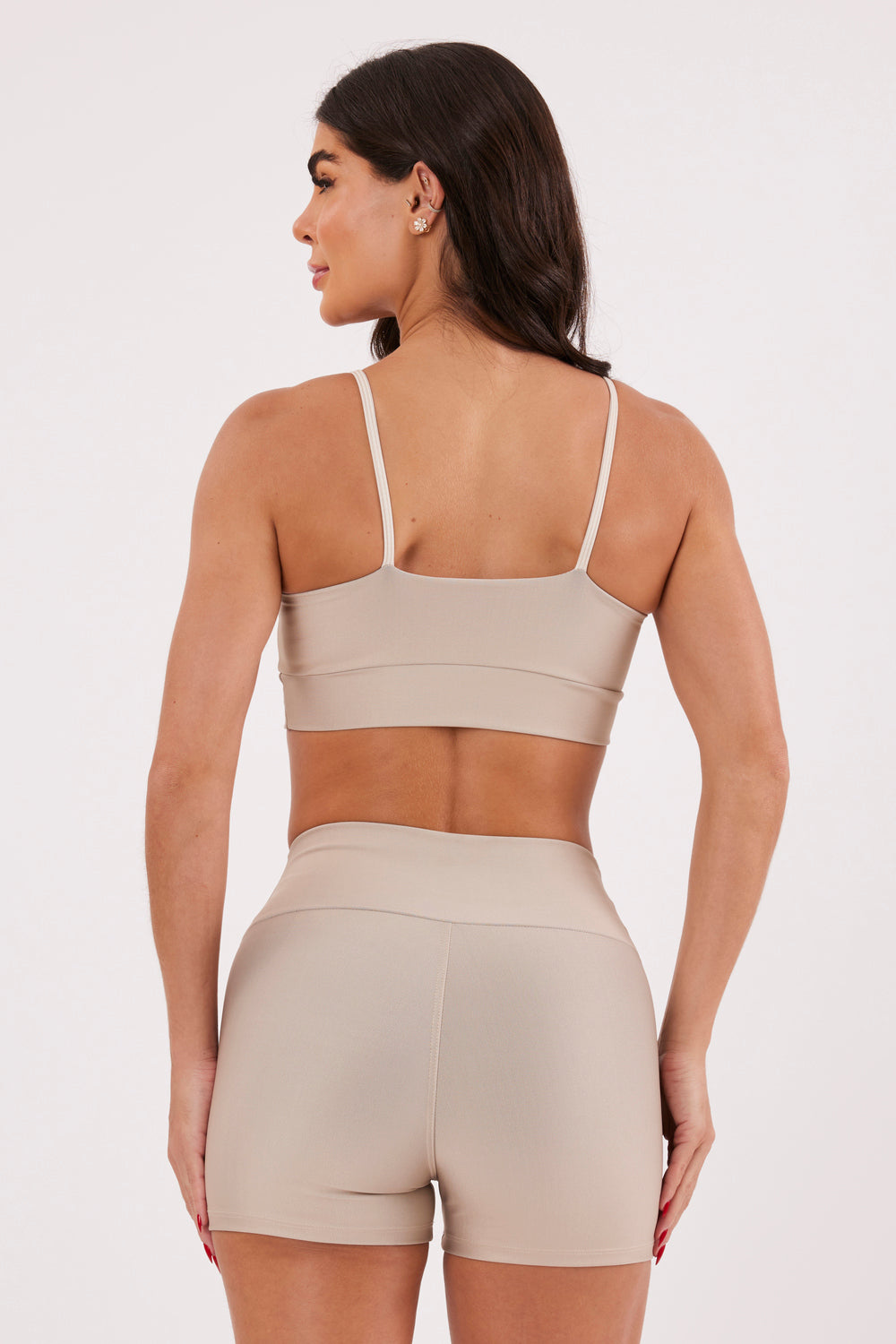 Top Alcinha Liso Areia