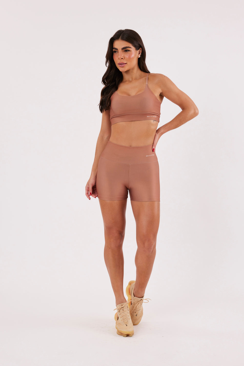 Top Alcinha Liso Caramelo