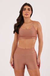 Top Alcinha Liso Caramelo