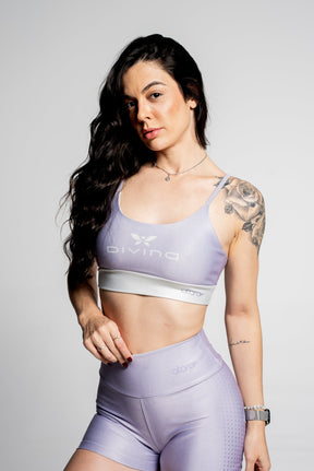 Top Alcinha Losango Lilás