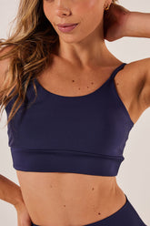 Top Alcinha Marinho Liso Básico