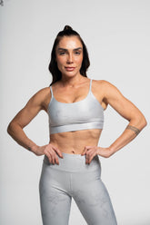 Top Alcinha Mármore Cinza