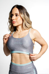 Top Alcinha Melange Green