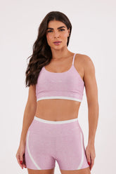 Top Alcinha Melange Rosê