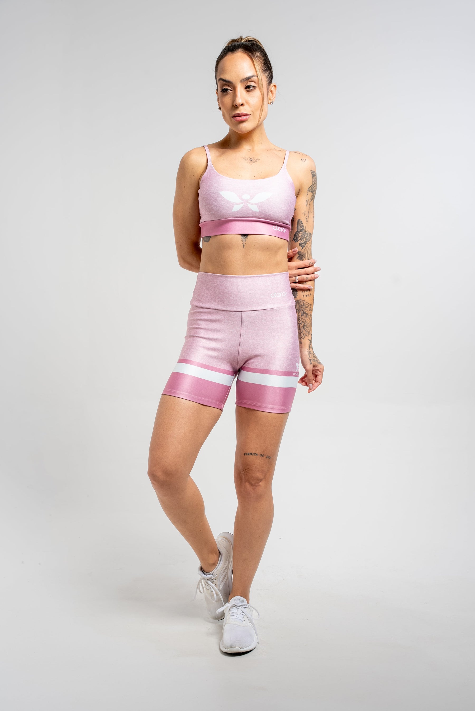 Top Alcinha Mesclado Rosa