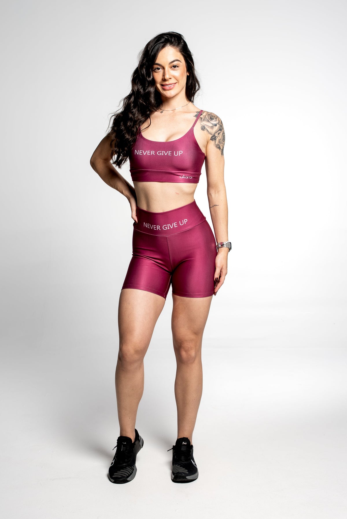 Top Alcinha Never Give Up