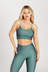 Top Alcinha Ny Moss Green