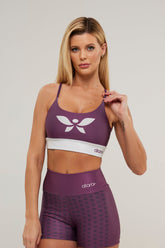 Top Alcinha Poá Vinho