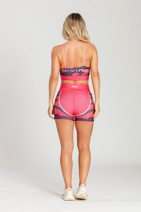 Top Alcinha Rajado Rosa